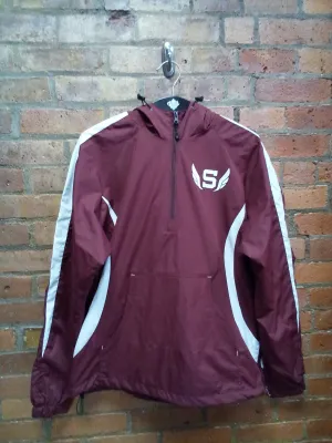 CLEARANCE - Stillwater Track & Field Hooded Pull Over Jacket  - Size Medium