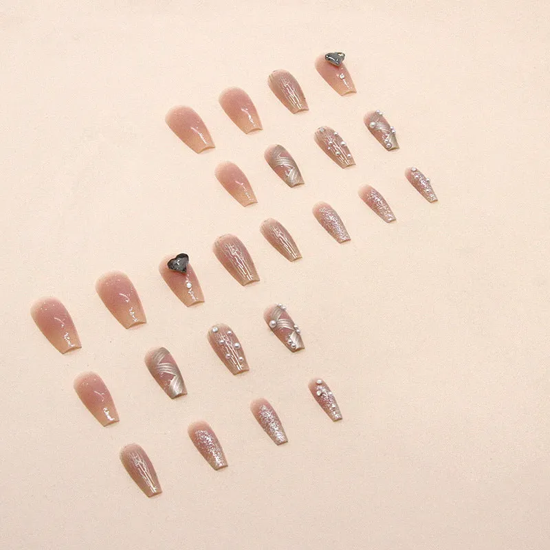 Coffin gold foil pearl obsidian love