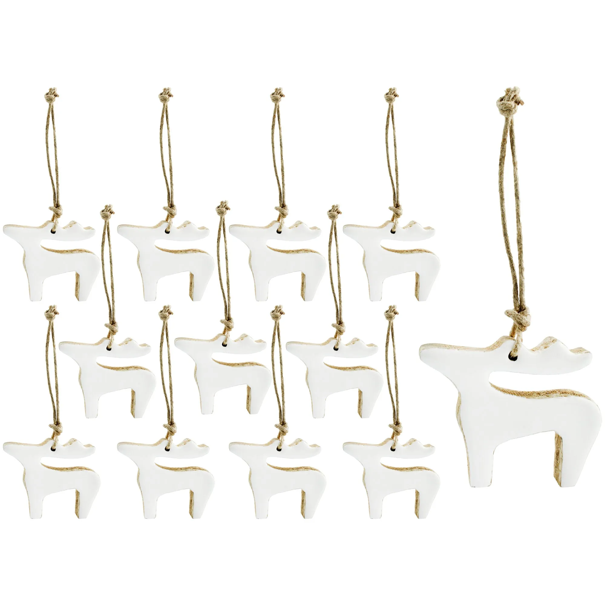Colored Enamel Christmas Ornaments (12-Pack)