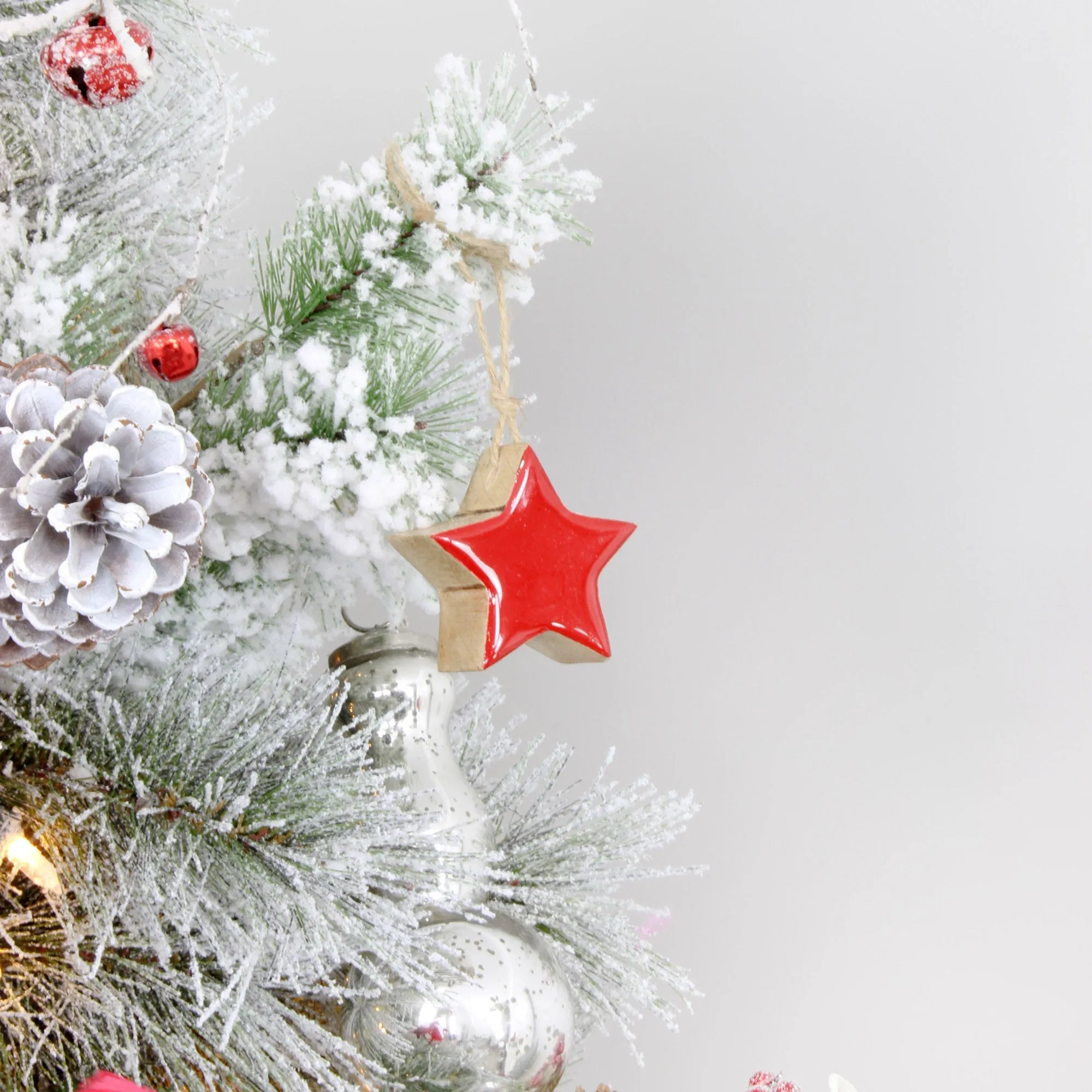 Colored Enamel Christmas Ornaments (12-Pack)