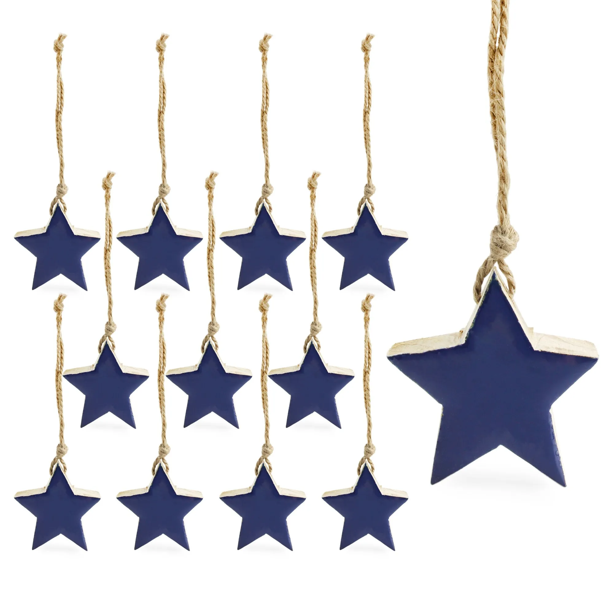 Colored Enamel Christmas Ornaments (12-Pack)