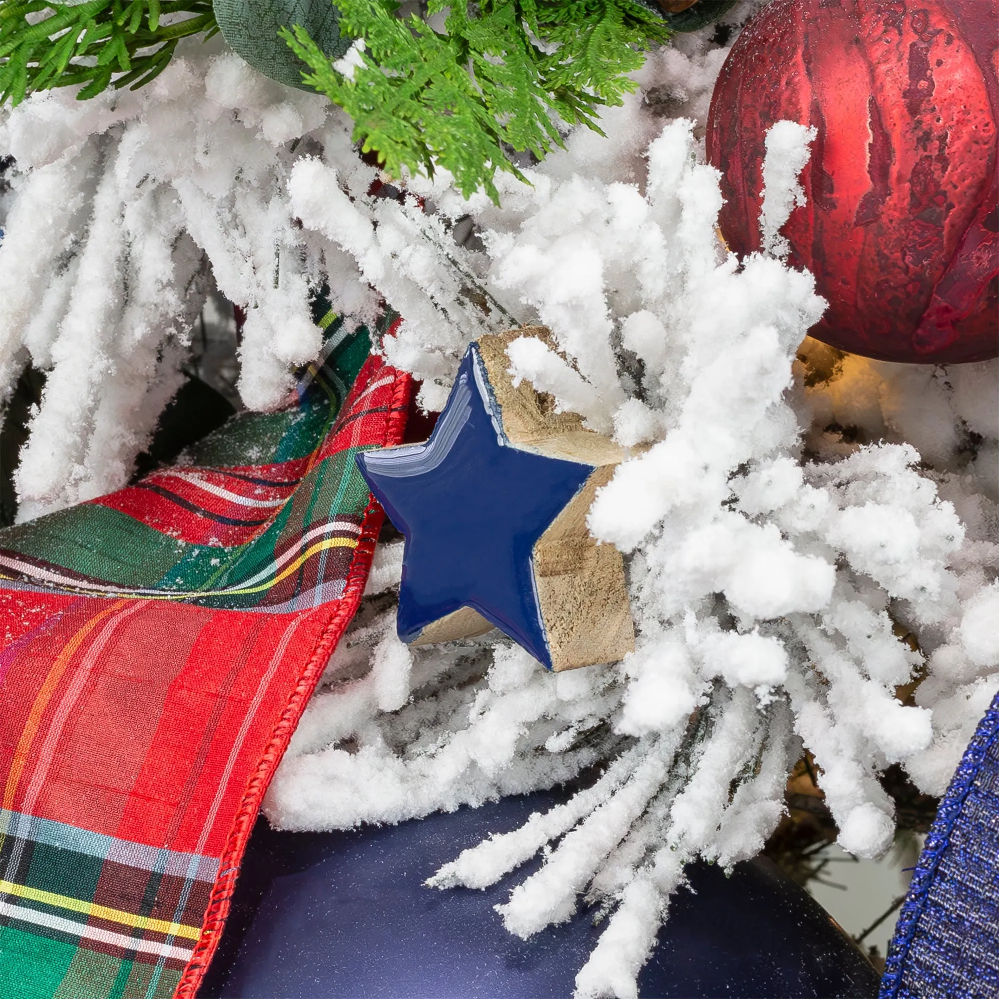Colored Enamel Christmas Ornaments (12-Pack)
