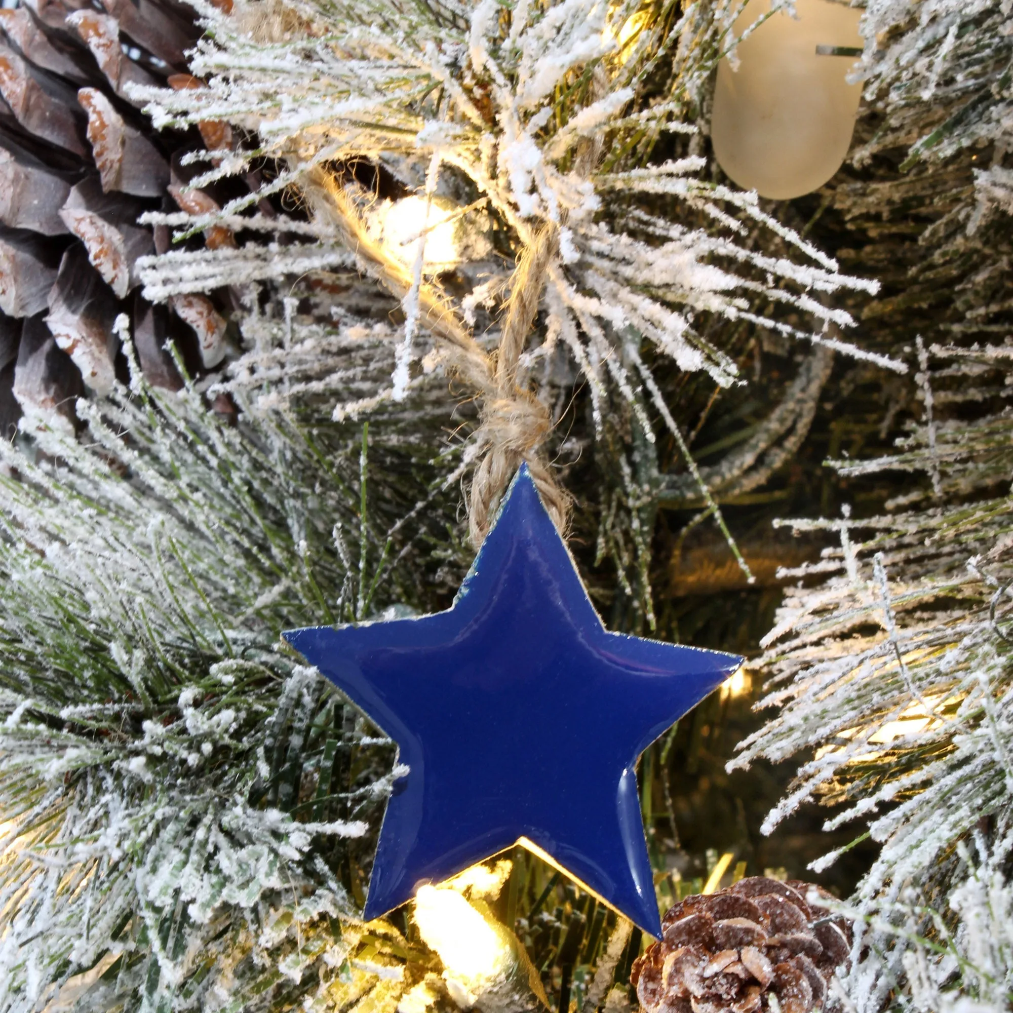 Colored Enamel Christmas Ornaments (12-Pack)