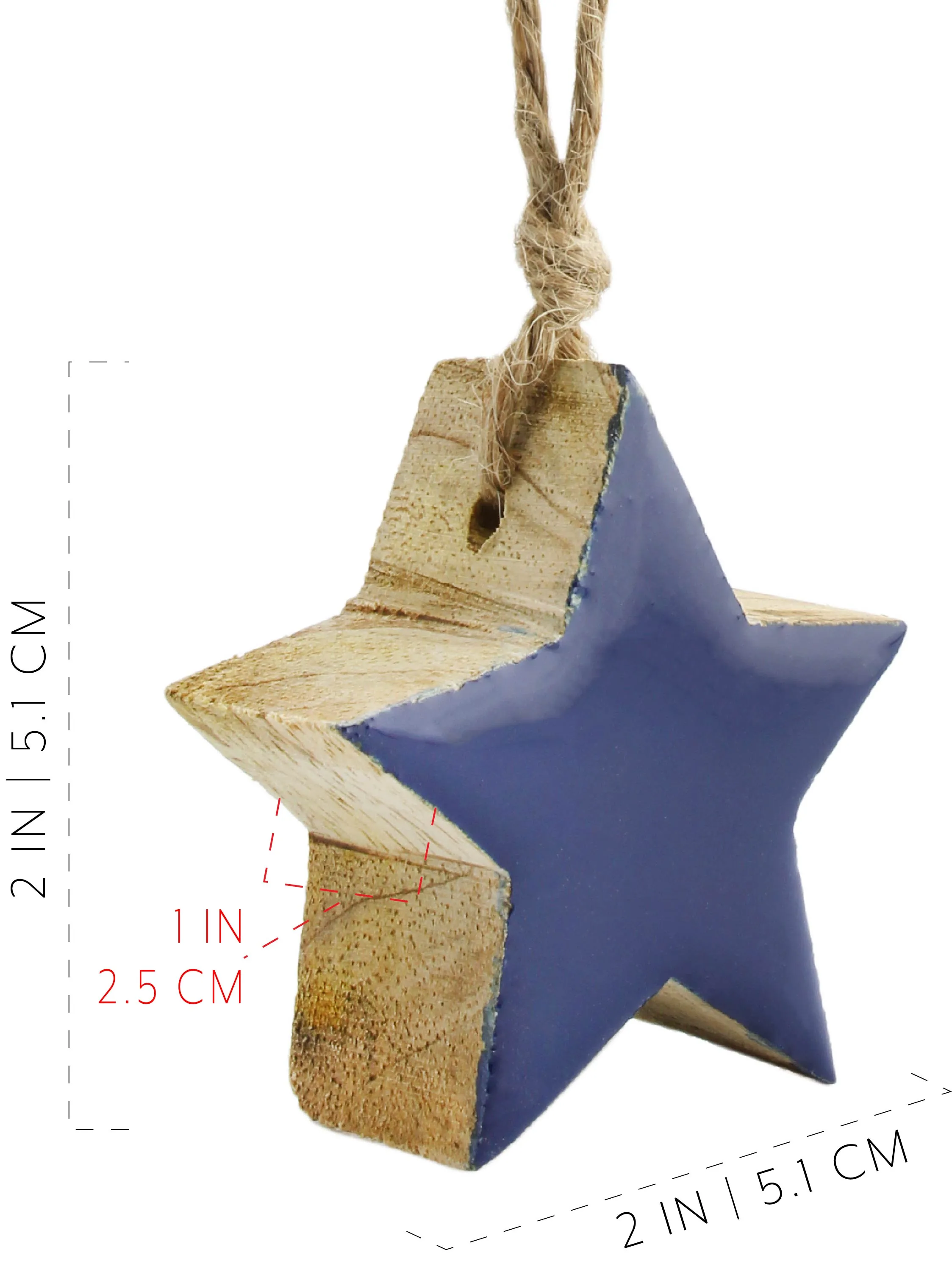 Colored Enamel Christmas Ornaments (12-Pack)