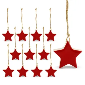 Colored Enamel Christmas Ornaments (12-Pack)