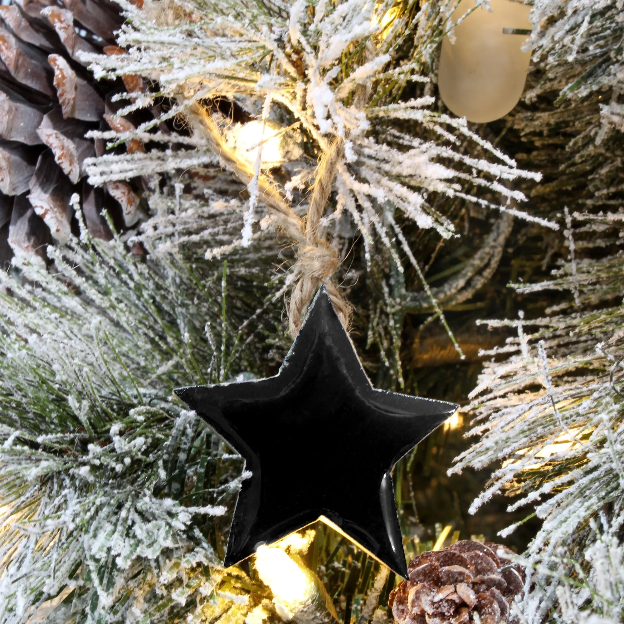 Colored Enamel Christmas Ornaments (12-Pack)