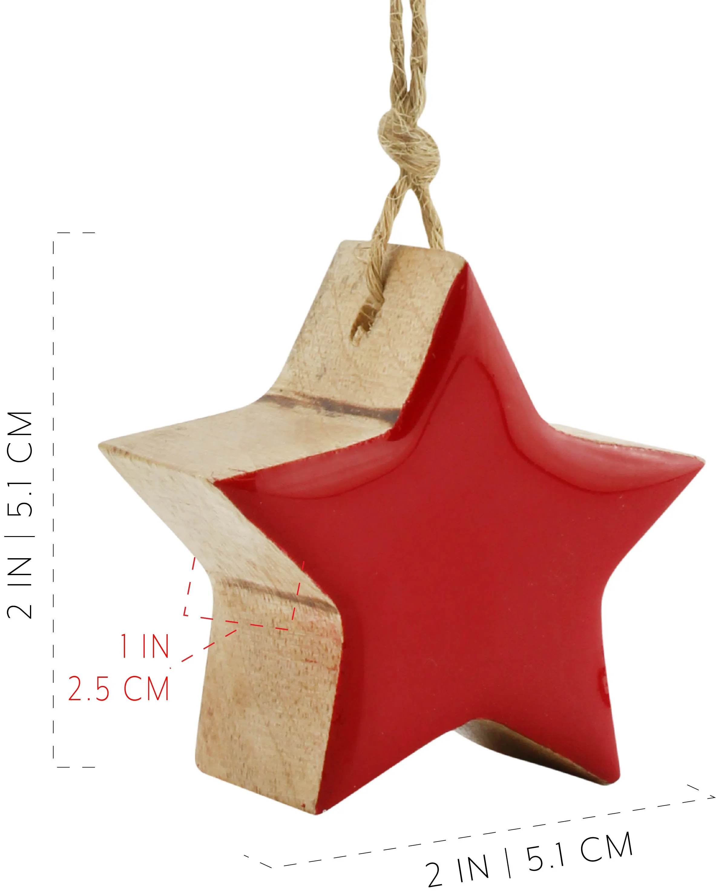 Colored Enamel Christmas Ornaments (12-Pack)