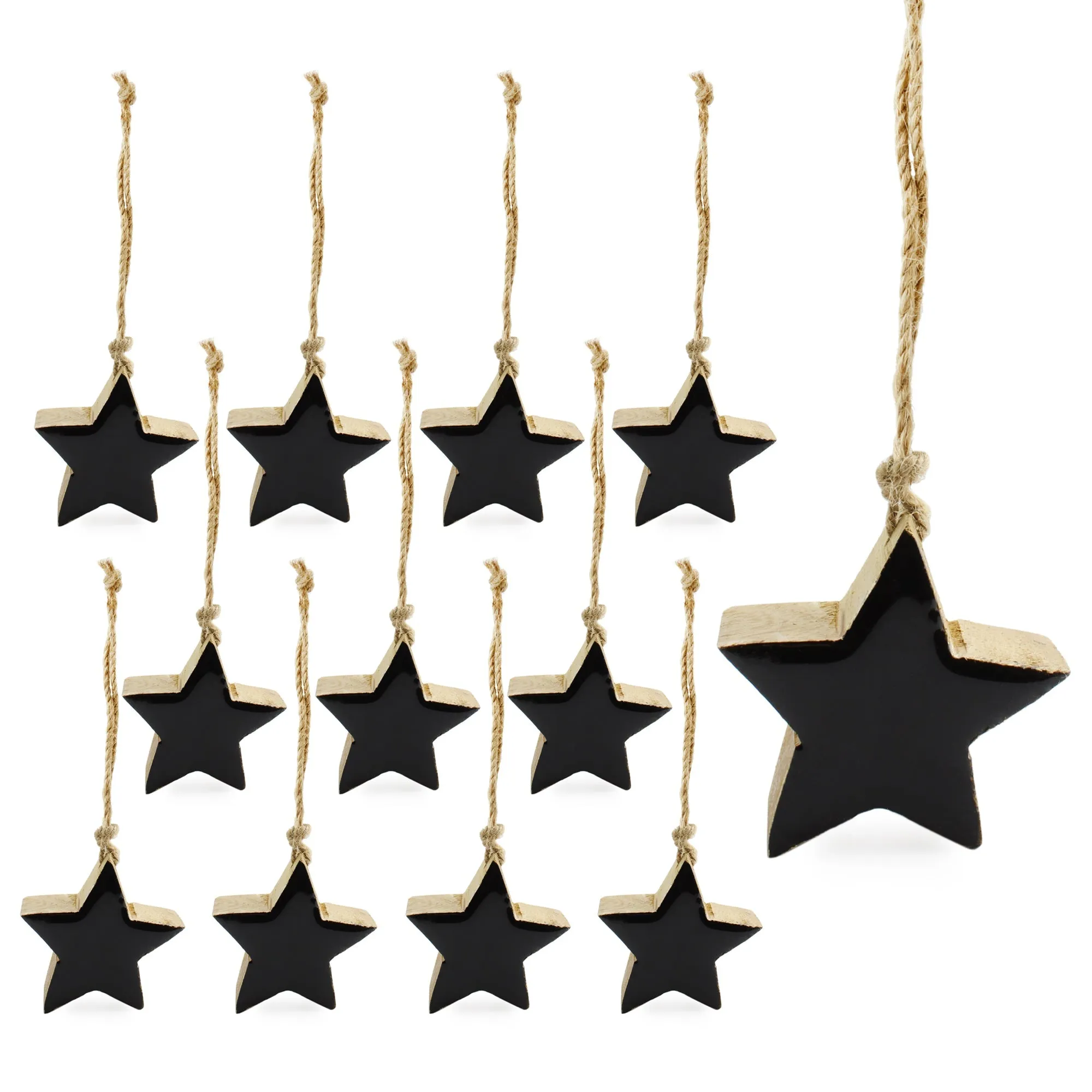 Colored Enamel Christmas Ornaments (12-Pack)