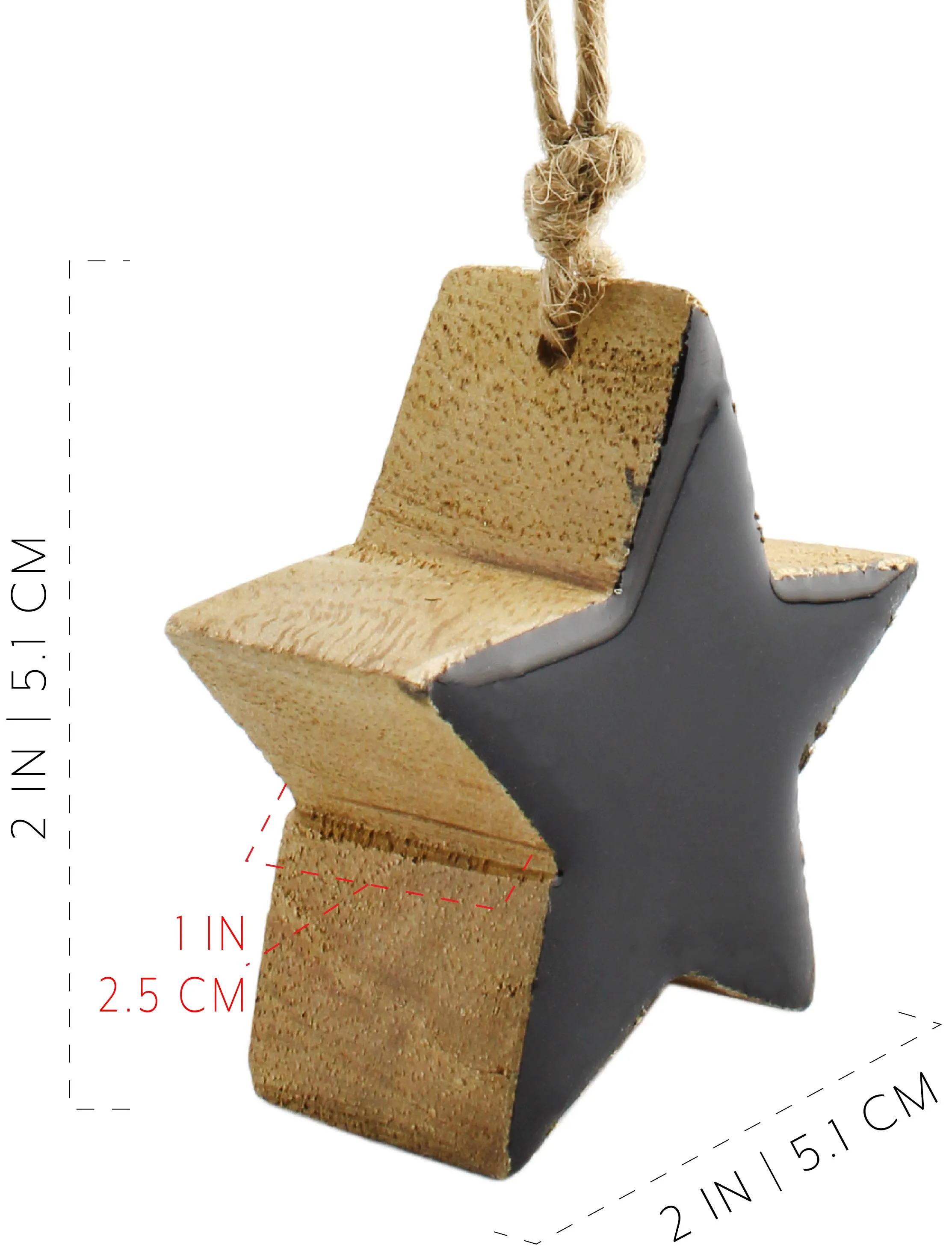 Colored Enamel Christmas Ornaments (12-Pack)