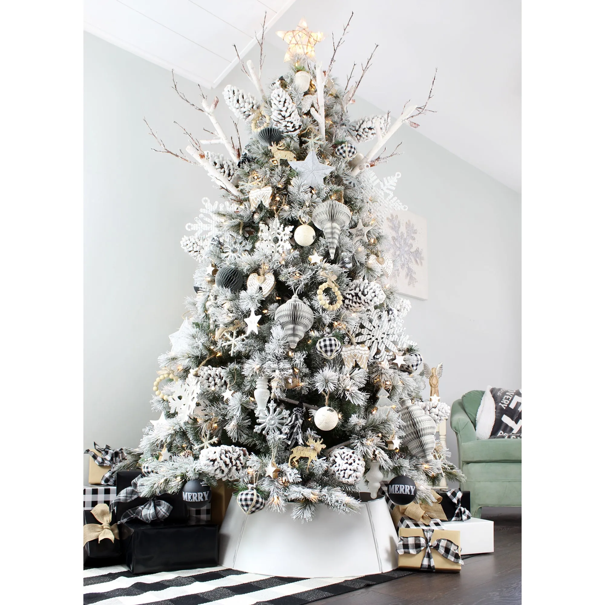 Colored Enamel Christmas Ornaments (12-Pack)