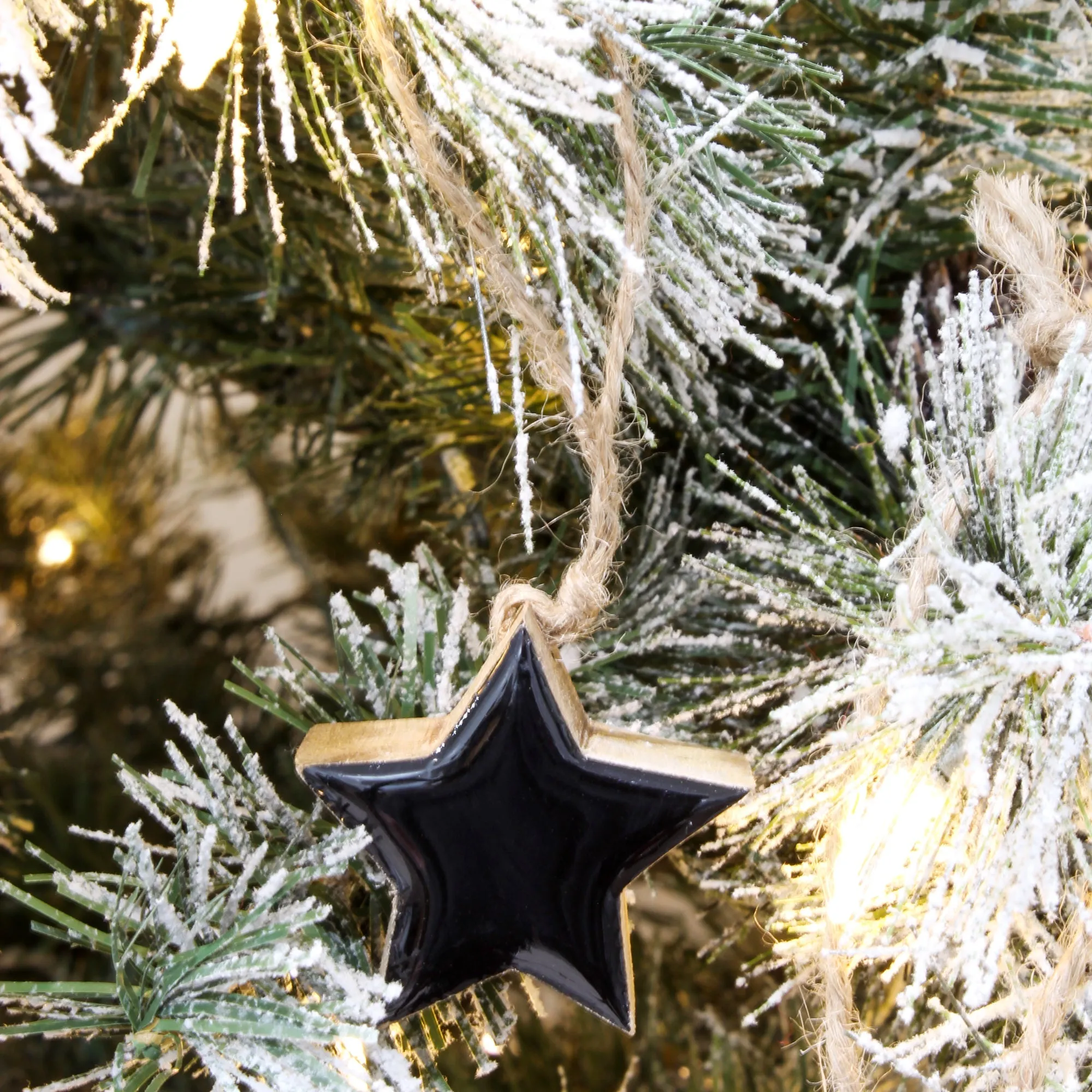 Colored Enamel Christmas Ornaments (12-Pack)