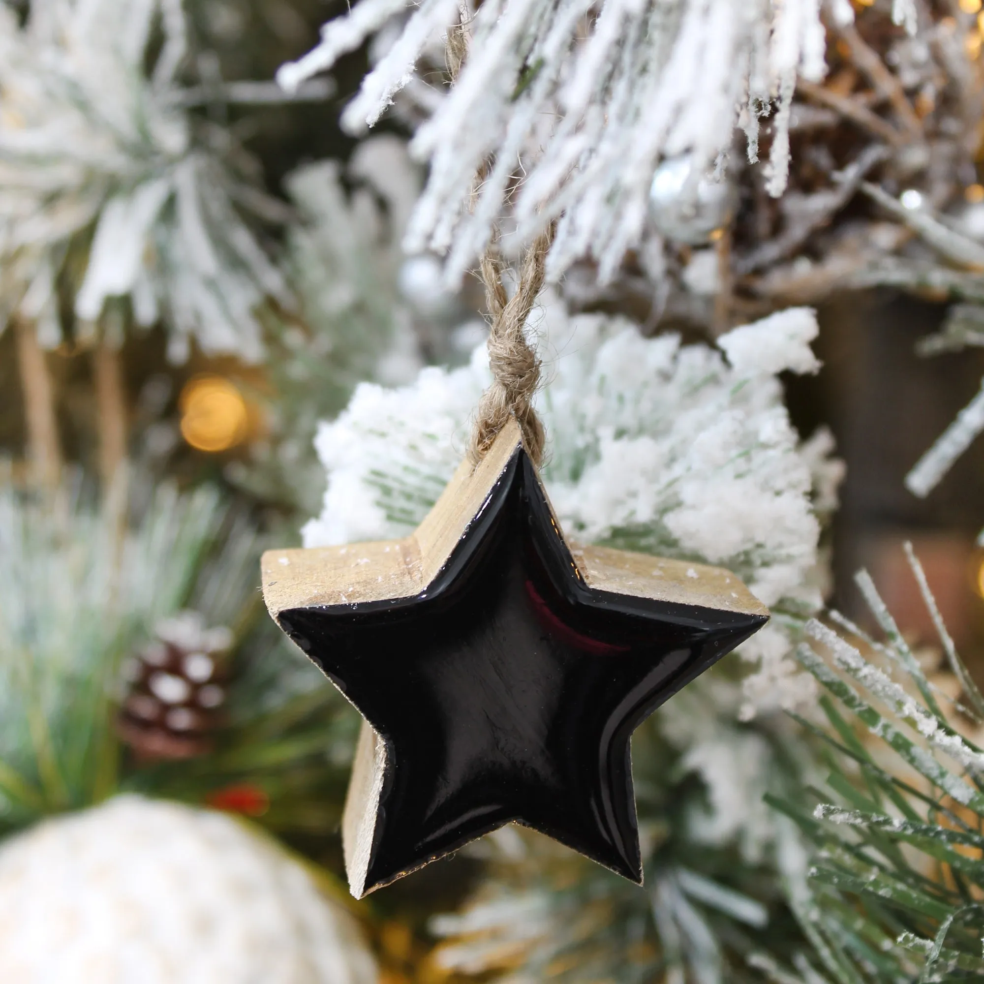 Colored Enamel Christmas Ornaments (12-Pack)