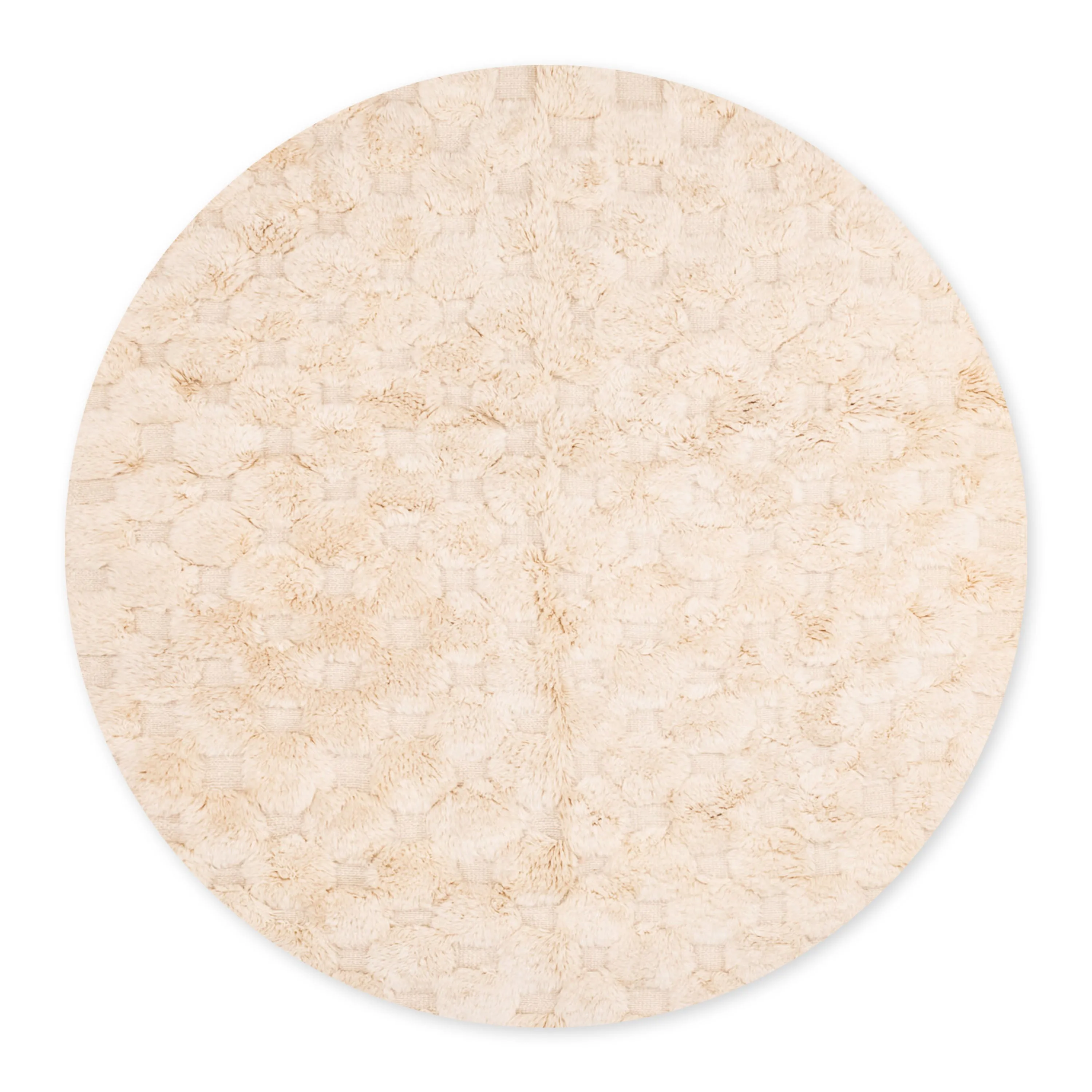 Coral Bloom Comfort Round - Luxury Shag Moroccan Rug