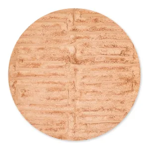 Coral Delight Round - Luxury Shag Moroccan Rug