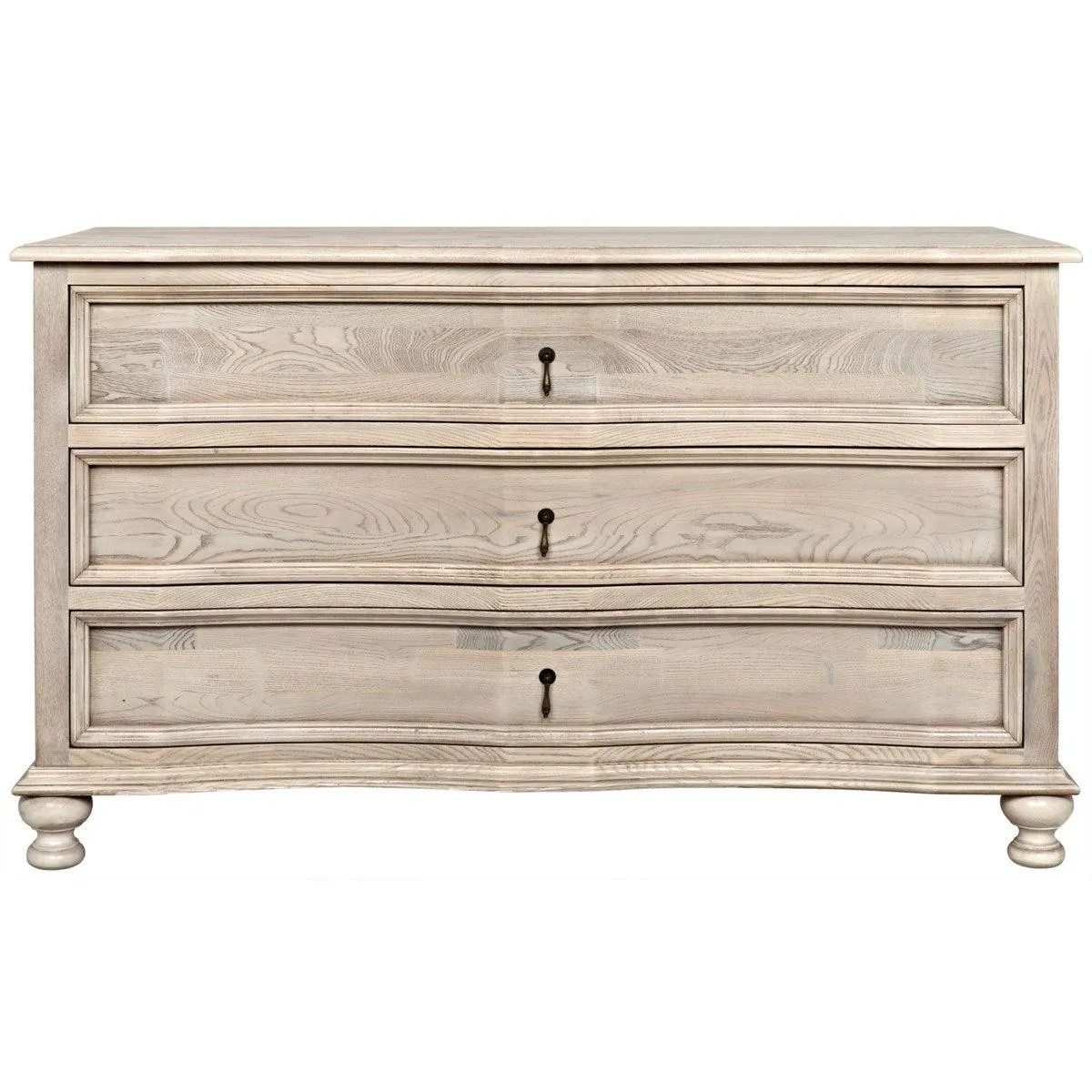 Curved Front 3 Drawer Chest