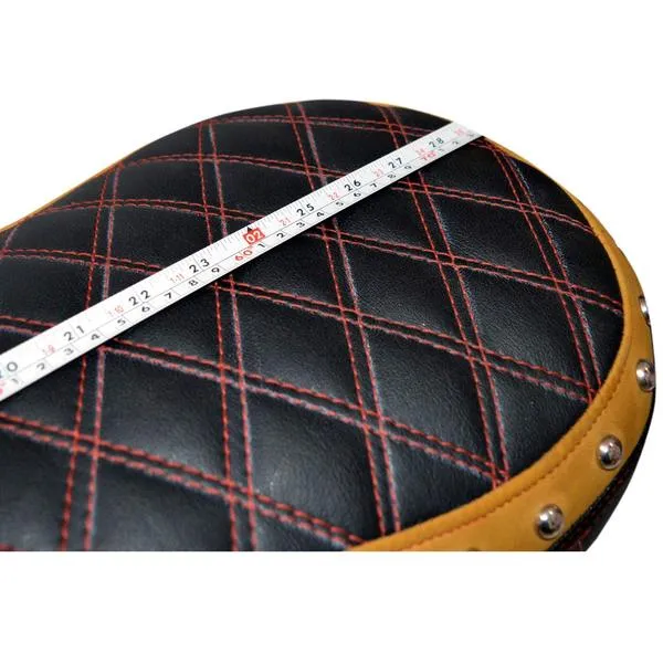 Custom Cruiser Seat Full Low (Black and Yellow With Red Line)