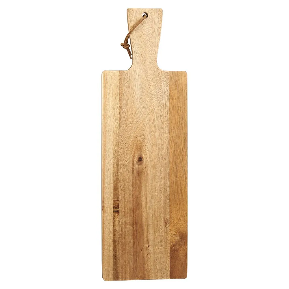 (D) Acacia Wooden Boards Vintage Hand Made Cutting Bread Boards Kitchen Utensils
