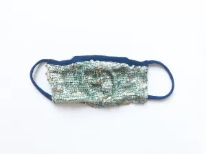 Designer Sequin Face Mask with Straw Hole