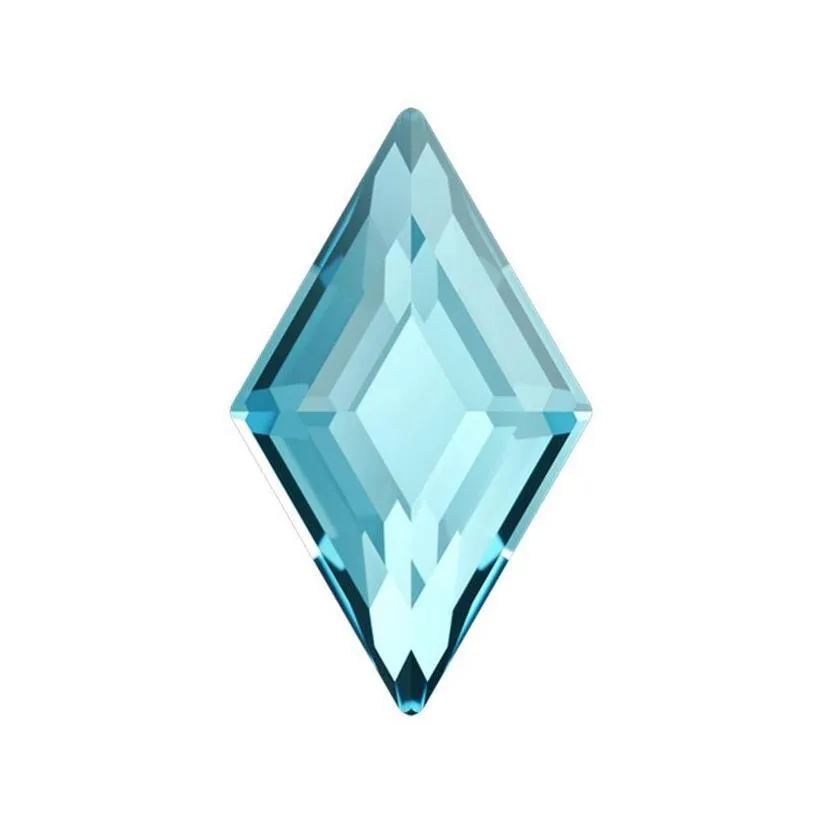 DIAMOND FLAT BACK - AQUAMARINE