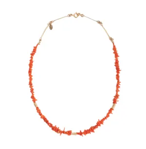 Diana Necklace #4 - Red Coral