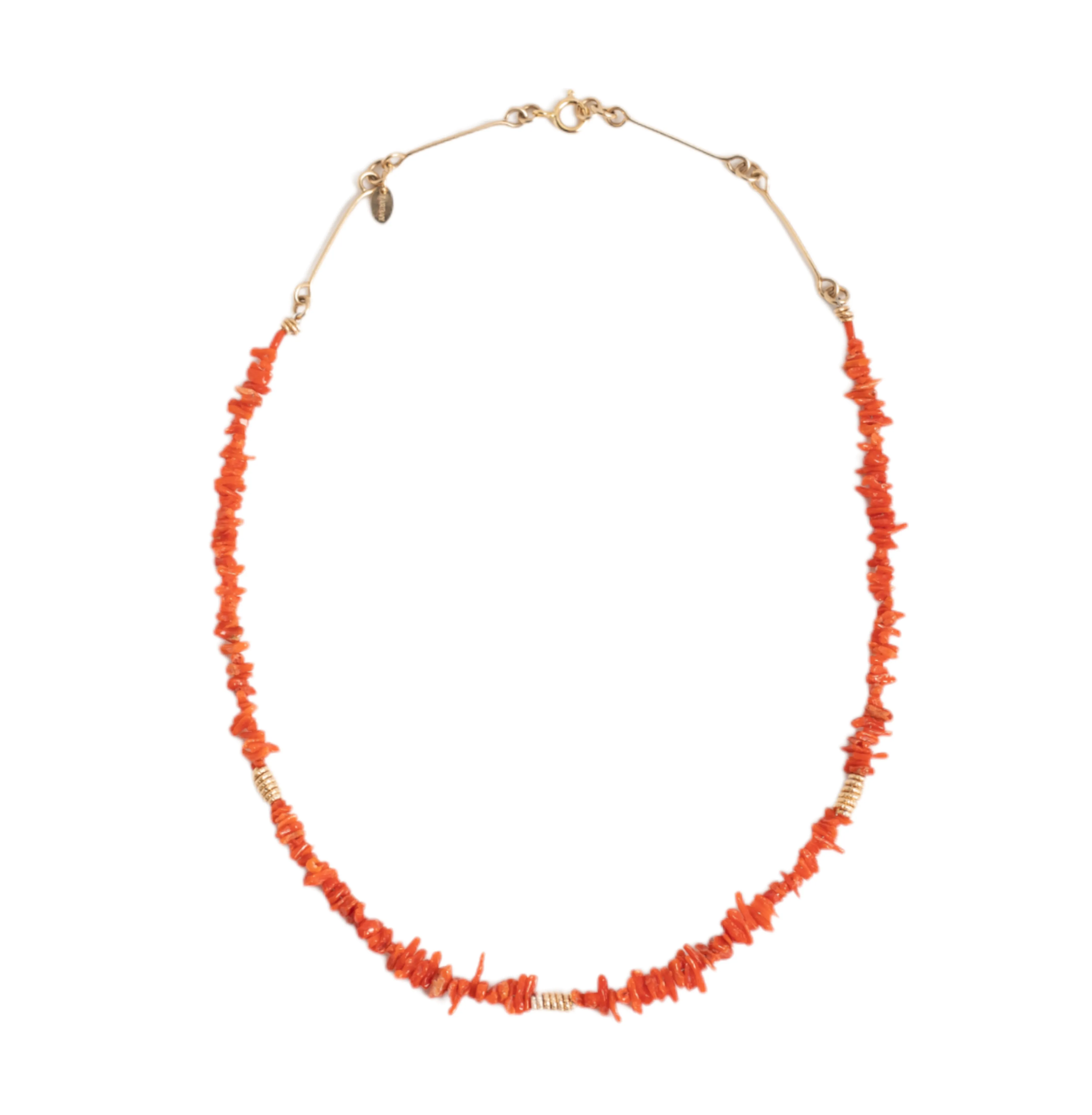 Diana Necklace #4 - Red Coral