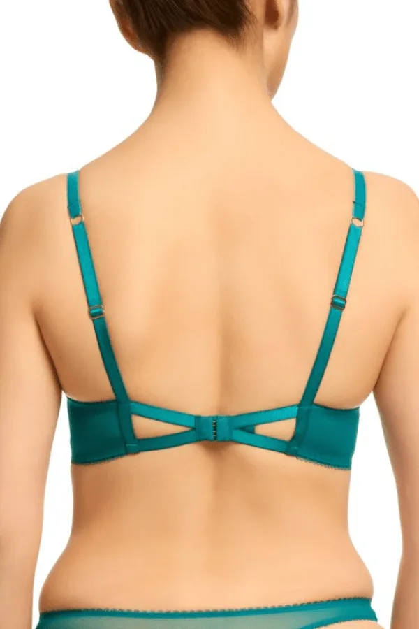 Evelina Lurex Bra - Peacock