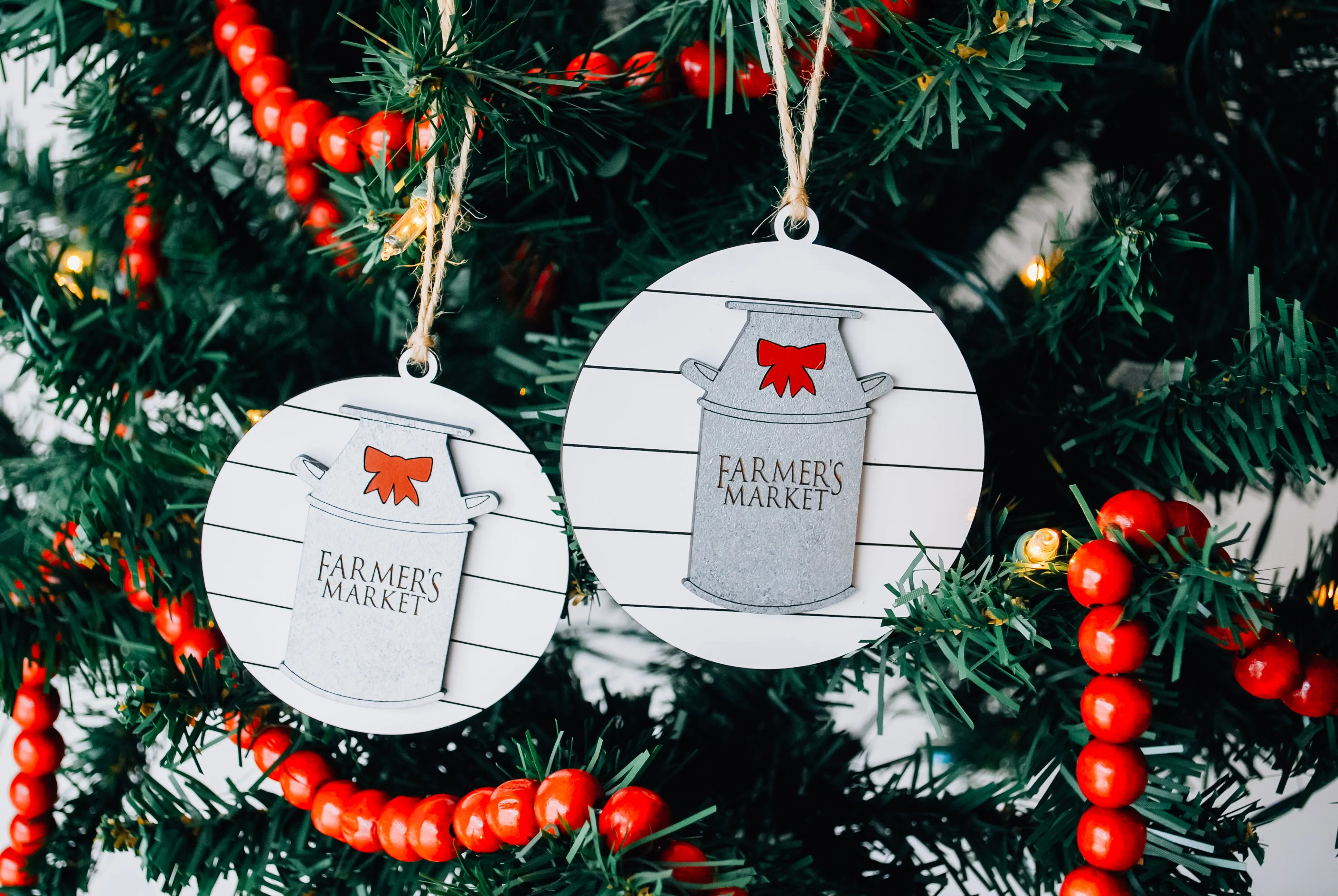 Farmhouse Christmas Tree Ornament