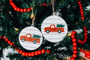 Farmhouse Christmas Tree Ornament