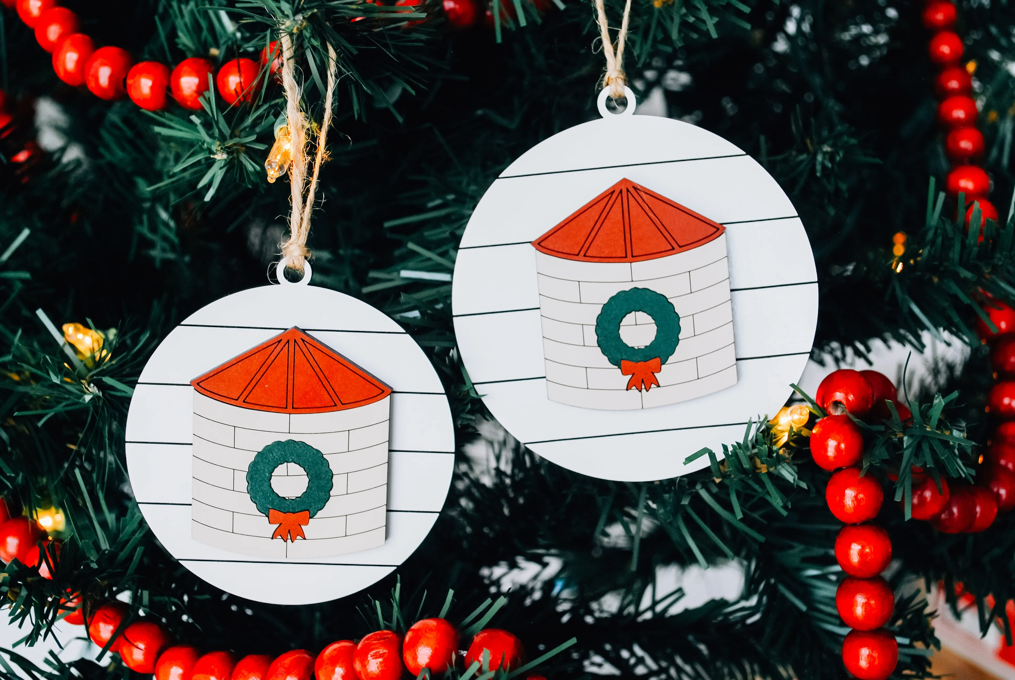 Farmhouse Christmas Tree Ornament