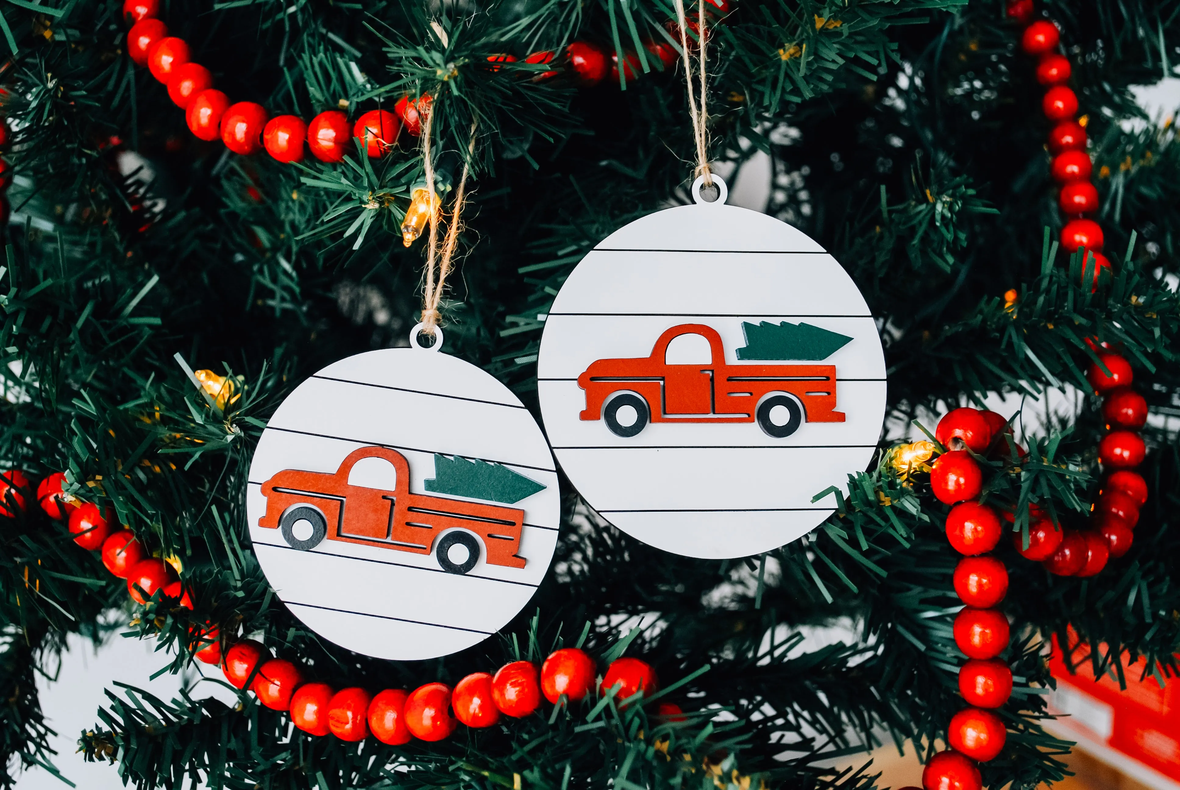 Farmhouse Christmas Tree Ornament
