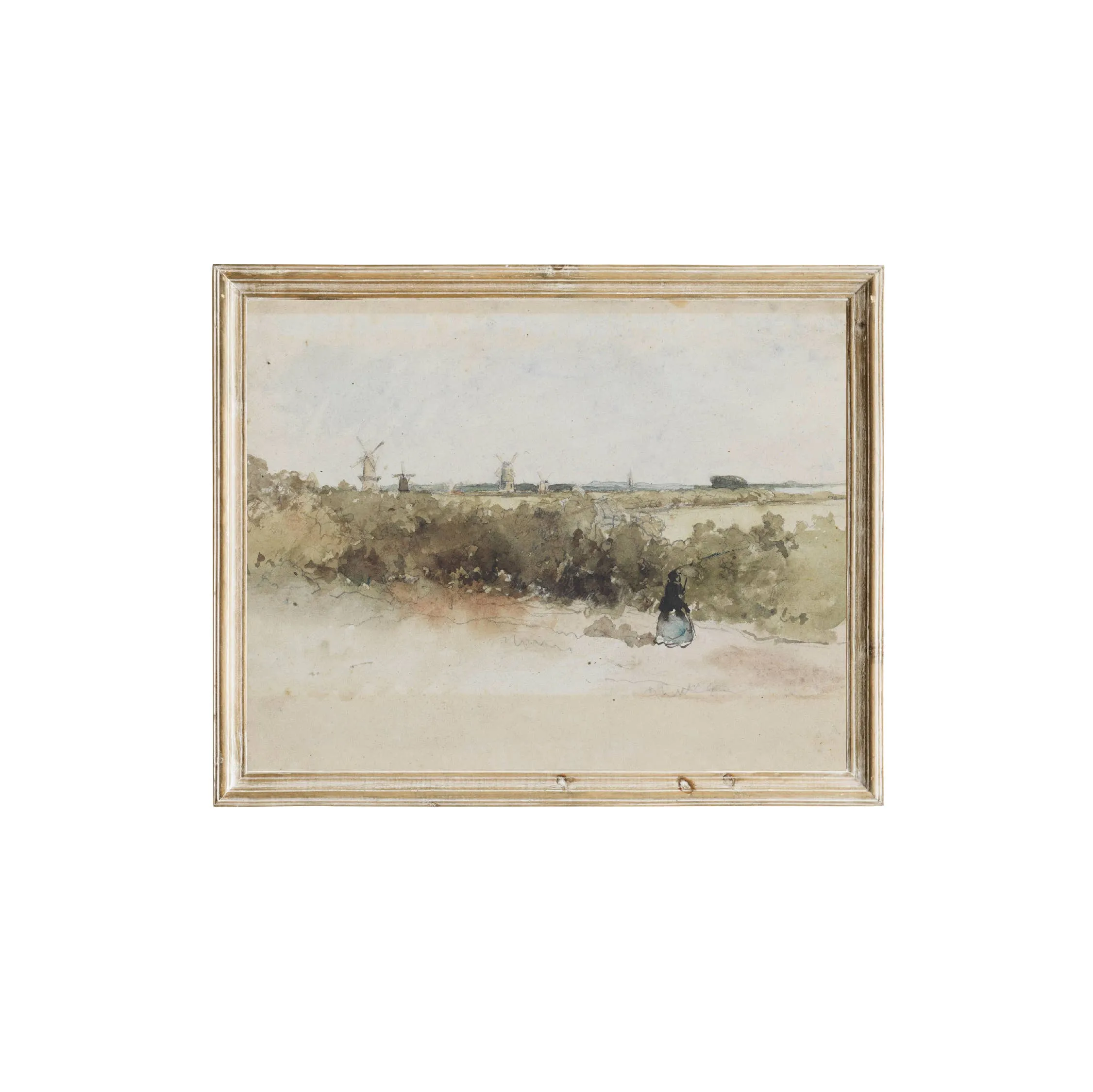Farmhouse lll Vintage Art Print: 8x10in