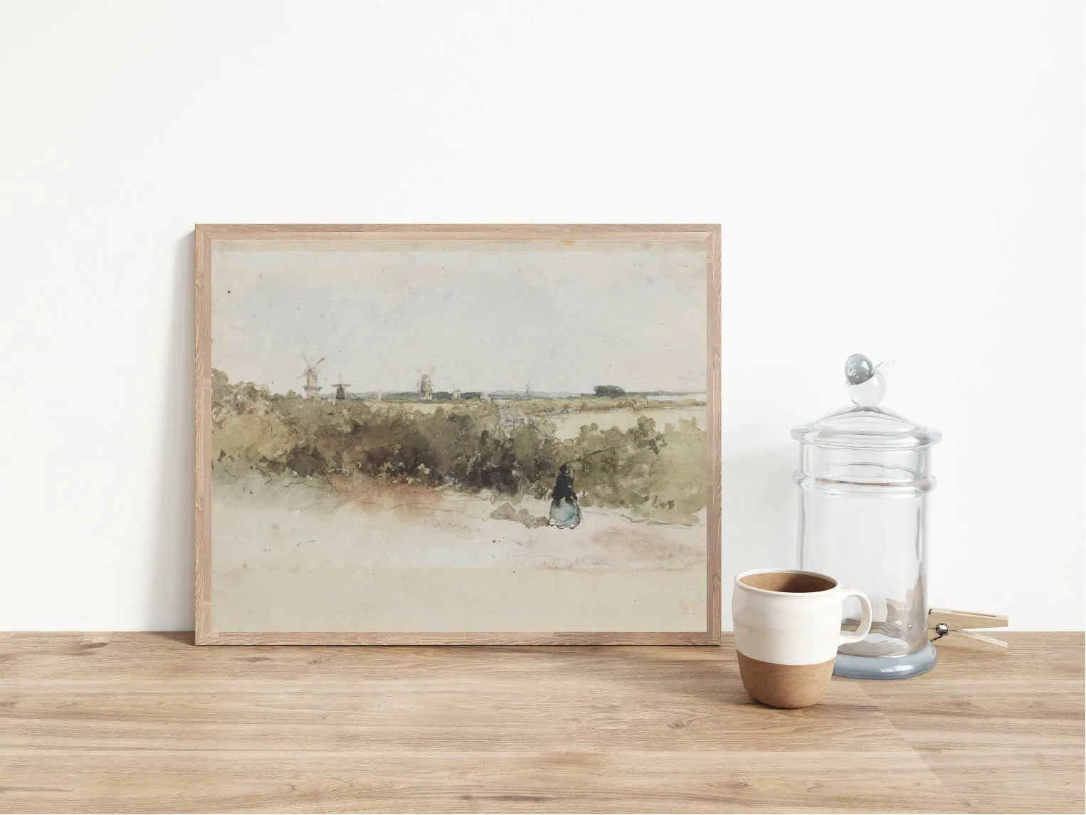 Farmhouse lll Vintage Art Print: 8x10in