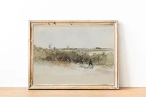 Farmhouse lll Vintage Art Print: 8x10in