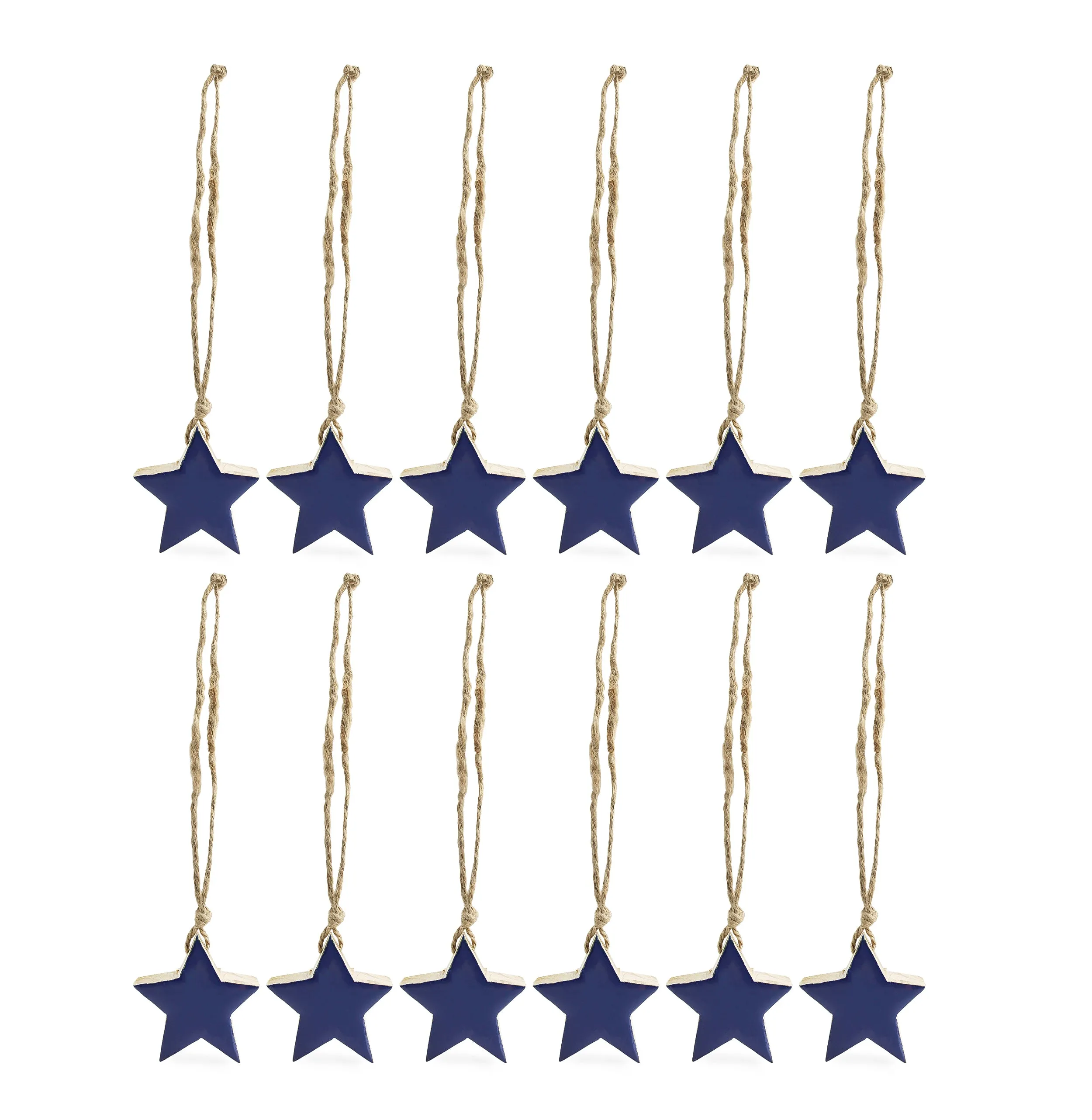 Farmhouse Star Ornaments (Blue, Case of 720)