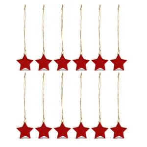 Farmhouse Star Ornaments (Red, Case of 720)