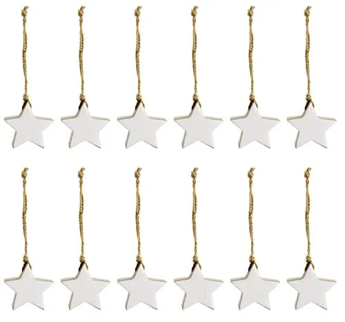 Farmhouse Star Ornaments (White, Case of 432)