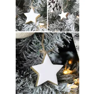 Farmhouse Star Ornaments (White, Case of 432)