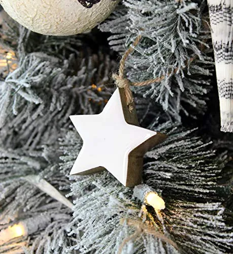 Farmhouse Star Ornaments (White, Case of 432)