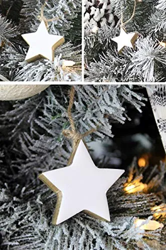 Farmhouse Star Ornaments (White, Case of 432)