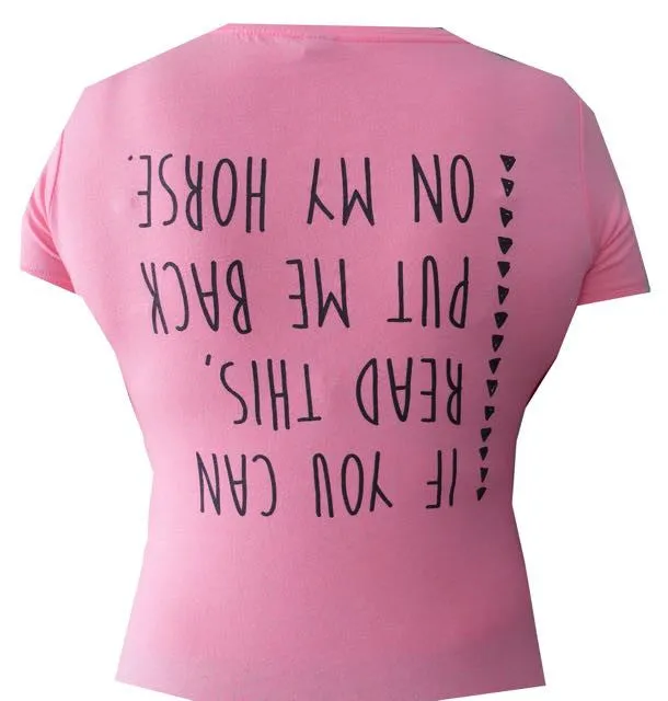 Favorite Tee | Scoop Neck | “Put Me Back on My Horse" Premium Gray