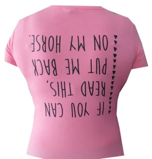 Favorite Tee | Scoop Neck | “Put Me Back on My Horse" Vintage Lilac