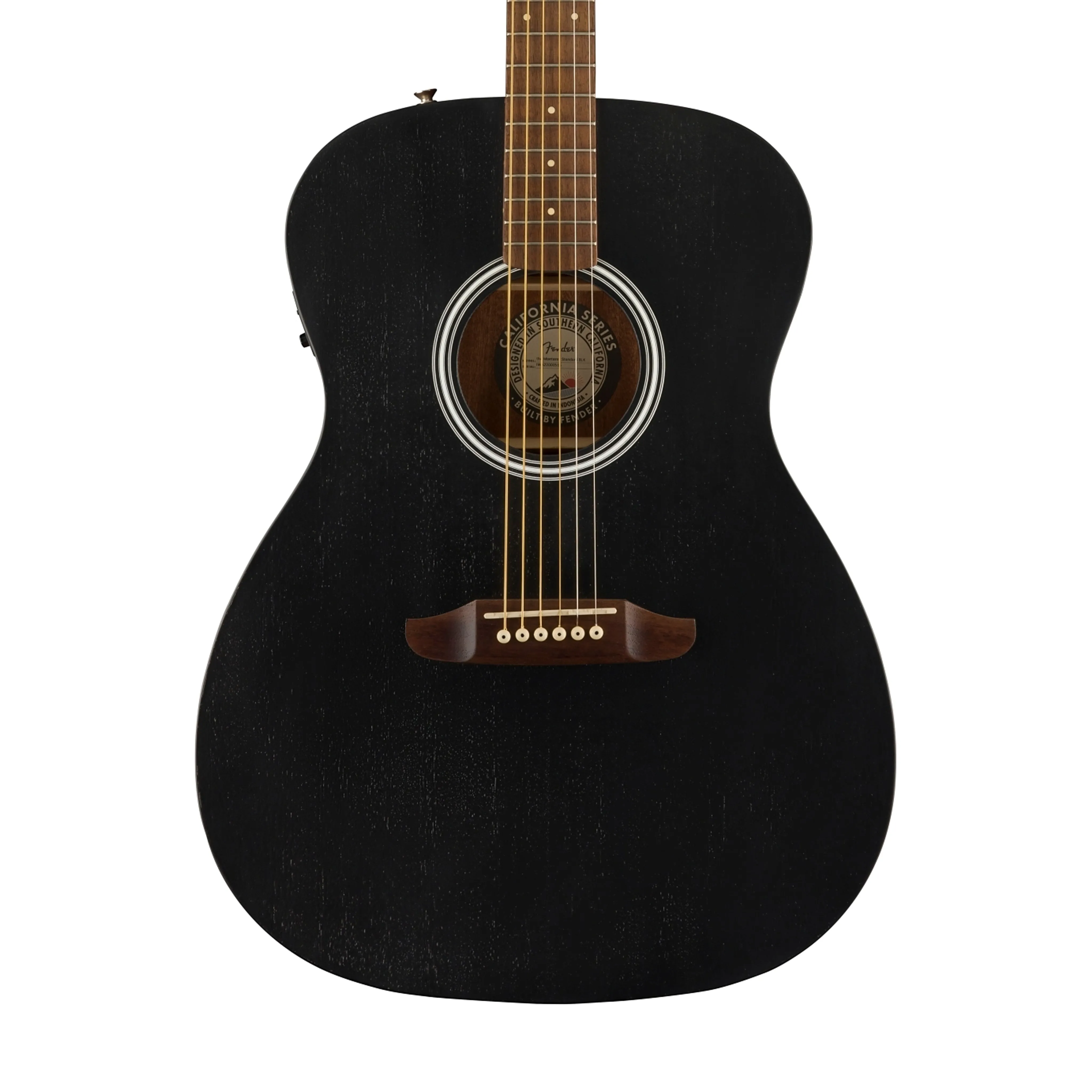 Fender Monterey Standard Acoustic Guitar, Walnut FB, Black