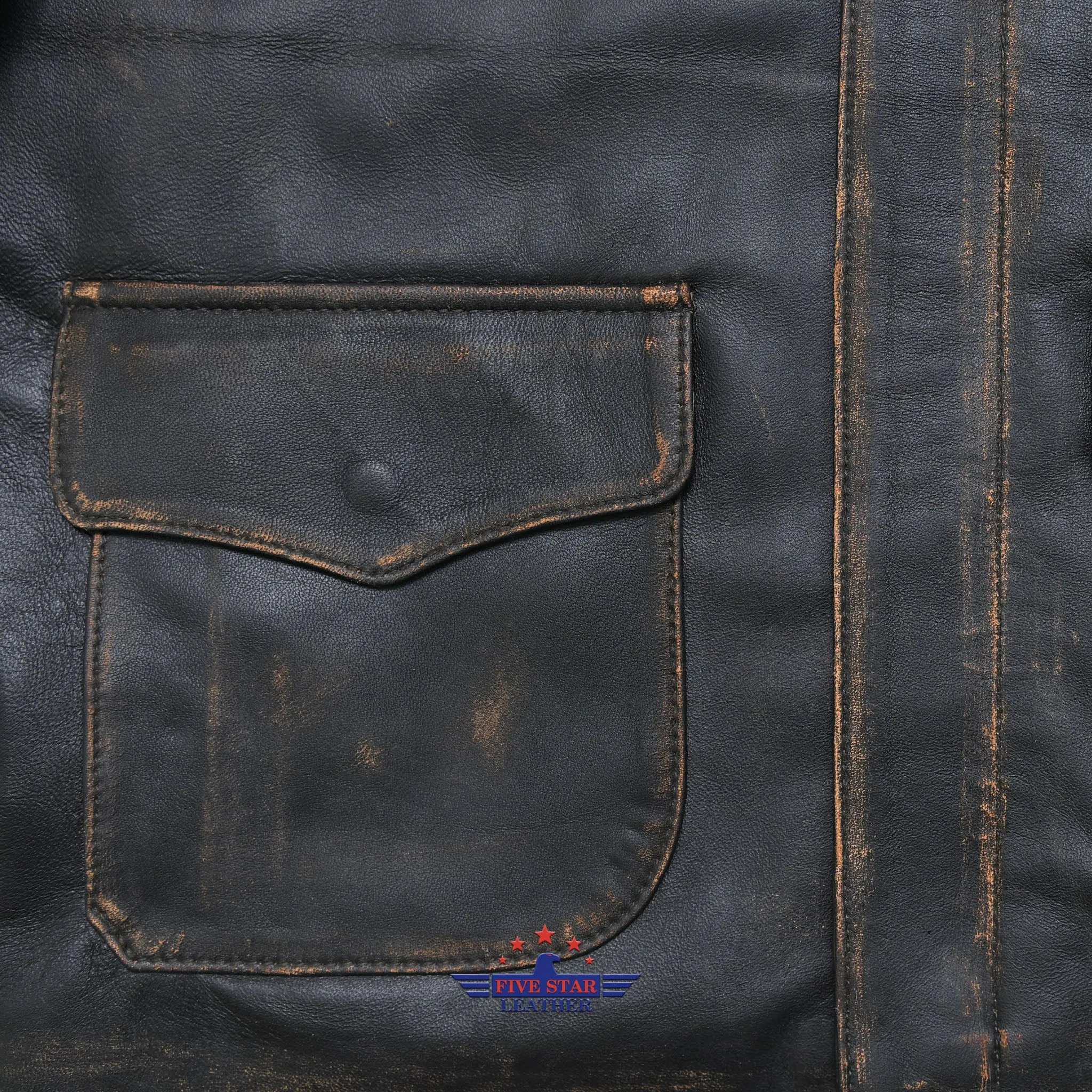 FiveStar Leather Men Holy Grail Hunter Jacket