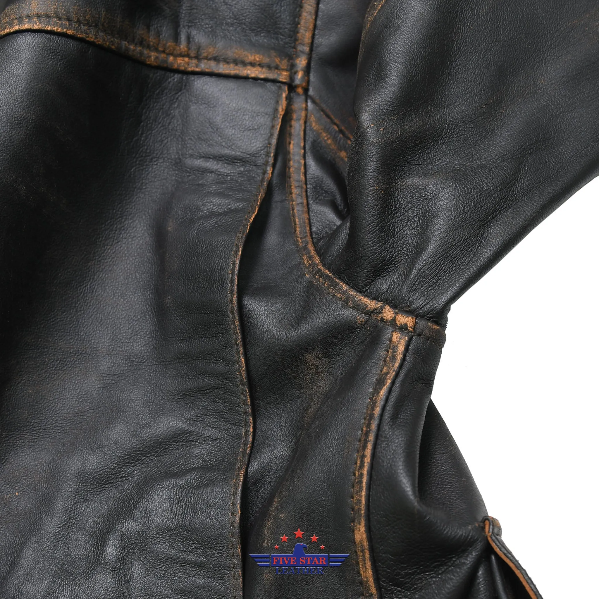 FiveStar Leather Men Holy Grail Hunter Jacket