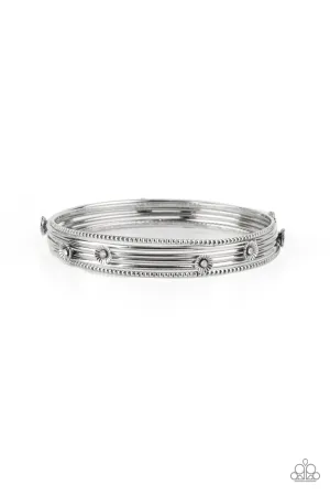 Flawlessly Floral - White Bracelet