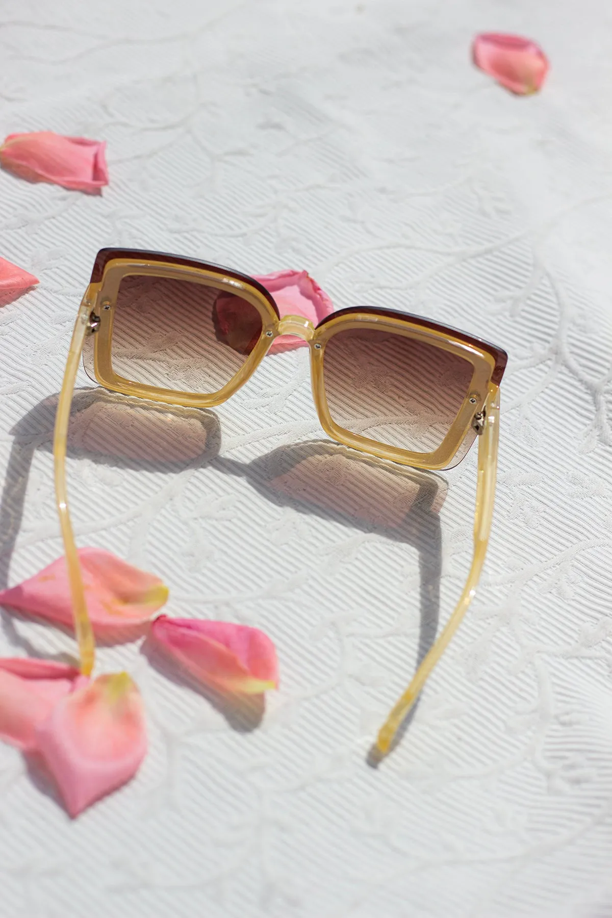 Front Lens Glitter Butterfly Sunglasses
