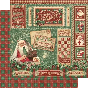 G45 - Letters to Santa - 12x12 Single Sheet / Letters to Santa