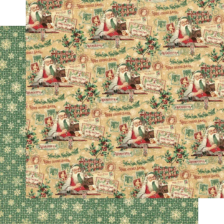 G45 - Letters to Santa - 12x12 Single Sheet / Naughty or Nice