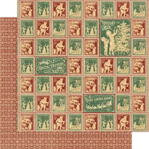G45 - Letters to Santa - 12x12 Single Sheet / North Pole Postage