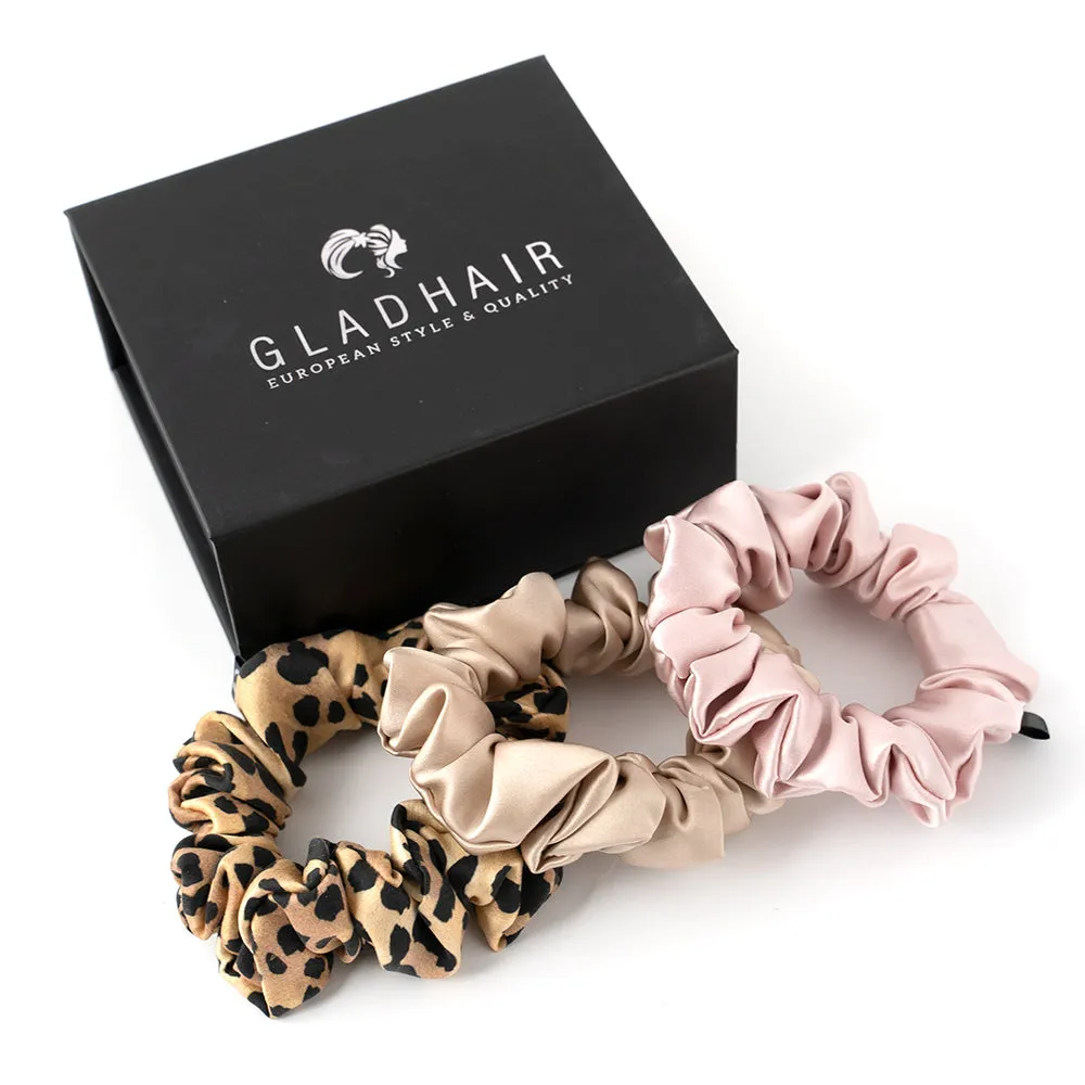 GH Pure Silk Scrunchies - Leopard Night Out Set